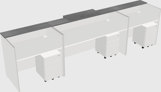 Modern long reception desk