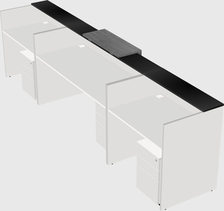 Modern long reception desk