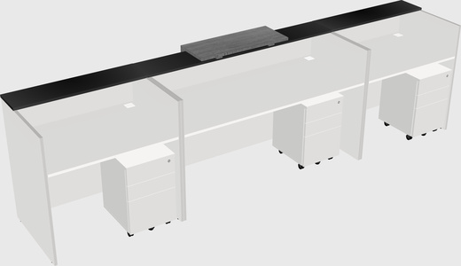 Modern long reception desk