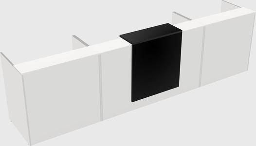 Modern long reception desk