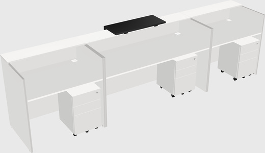 Modern long reception desk