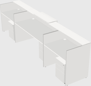 Modern long reception desk