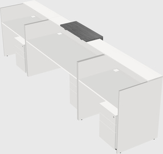 Modern long reception desk