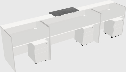 Modern long reception desk