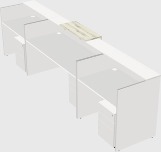Modern long reception desk