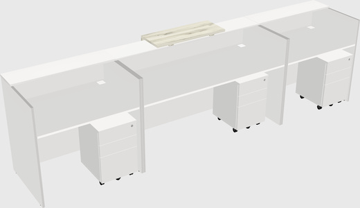 Modern long reception desk