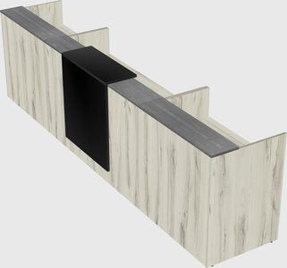 Modern long reception desk