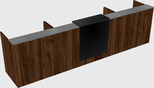 Modern long reception desk