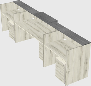 Modern long reception desk