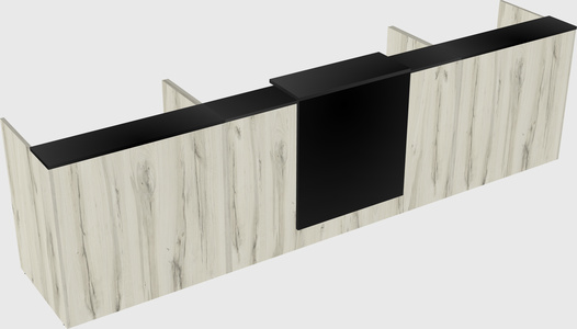 Modern long reception desk