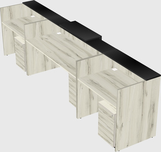 Modern long reception desk