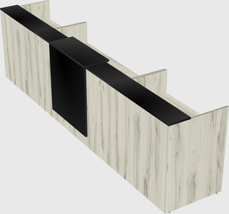 Modern long reception desk