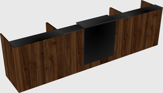 Modern long reception desk