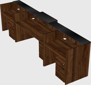 Modern long reception desk