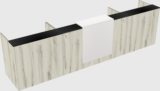 Modern long reception desk