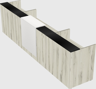 Modern long reception desk