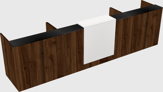 Modern long reception desk