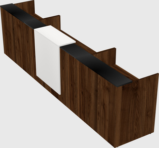 Modern long reception desk