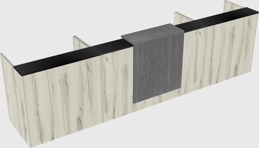 Modern long reception desk