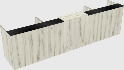Modern long reception desk
