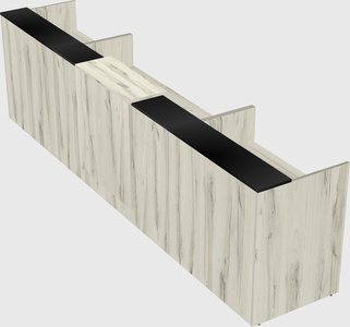 Modern long reception desk