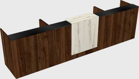 Modern long reception desk
