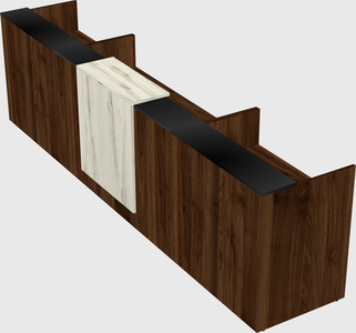 Modern long reception desk