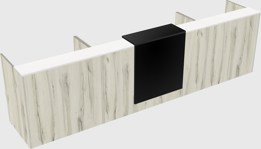 Modern long reception desk