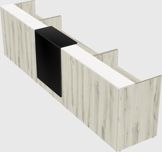 Modern long reception desk