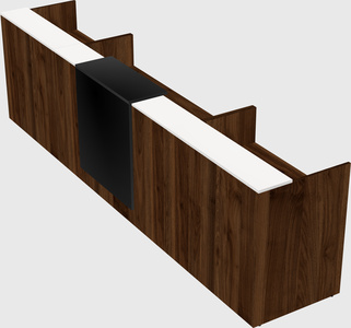 Modern long reception desk