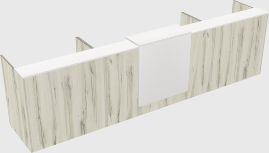 Modern long reception desk