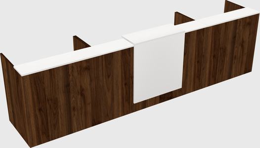 Modern long reception desk