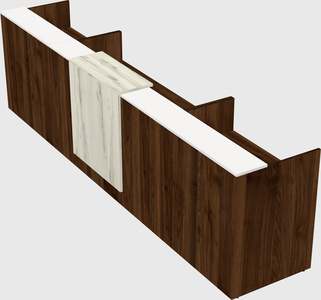 Modern long reception desk