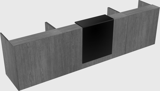 Modern long reception desk