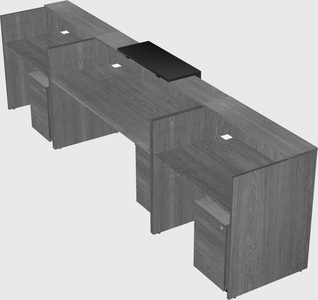 Modern long reception desk