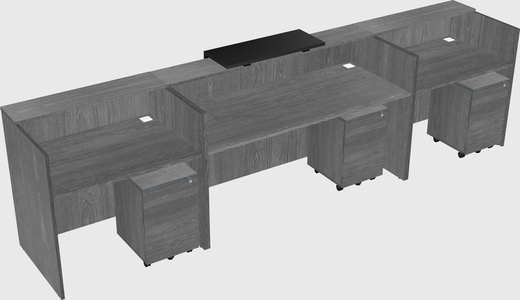 Modern long reception desk