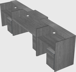 Modern long reception desk