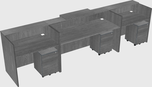 Modern long reception desk