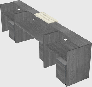 Modern long reception desk