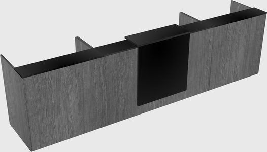 Modern long reception desk
