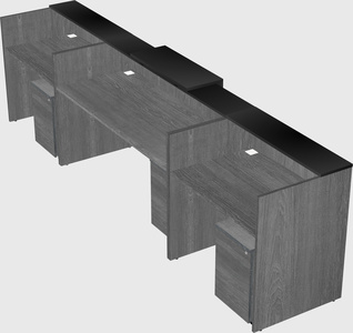 Modern long reception desk