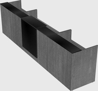 Modern long reception desk