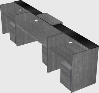 Modern long reception desk