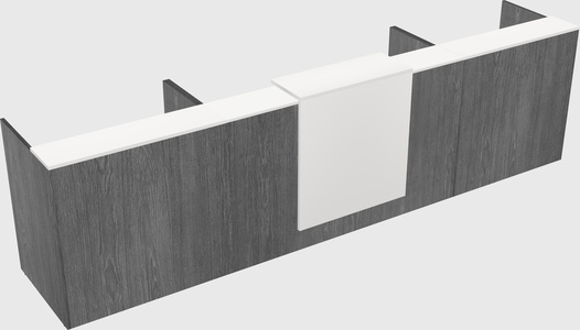 Modern long reception desk