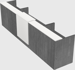 Modern long reception desk