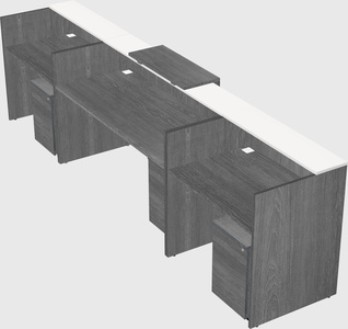 Modern long reception desk