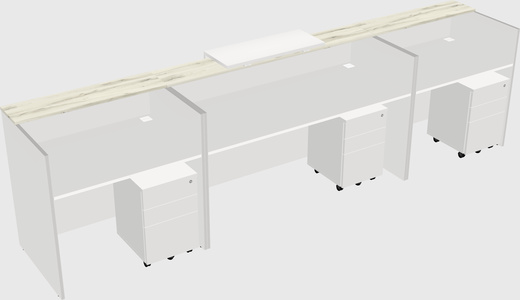 Modern long reception desk