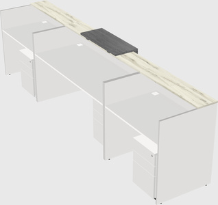 Modern long reception desk