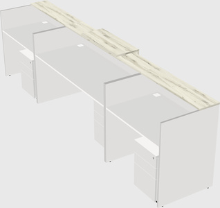 Modern long reception desk