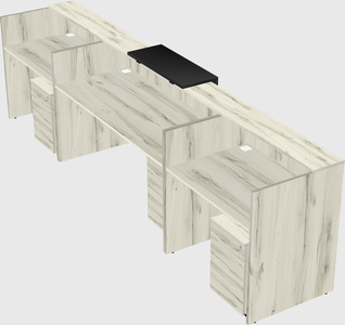 Modern long reception desk